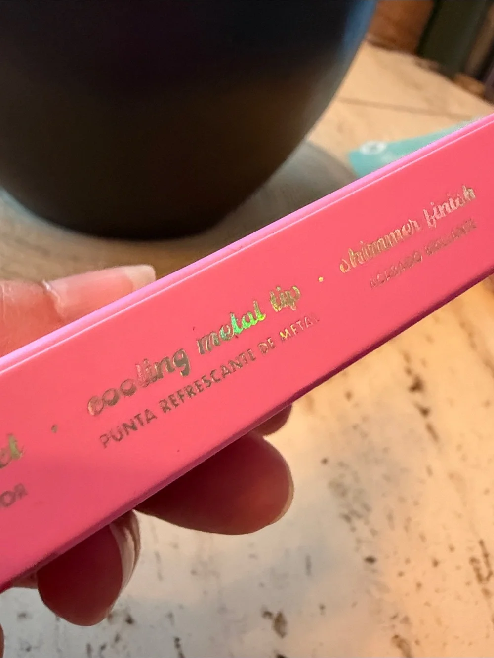 NIB AMOR US Lip Blast Plumping Lip Oil - Candy Bliss (Pink) Smooth Metal Tip
